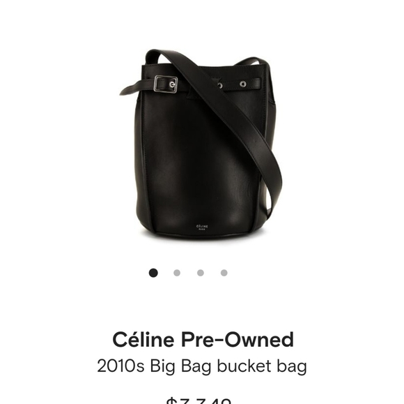 PRISTINE Authentic Celine black Calfskin crossbody bag - Picture 1 of 11